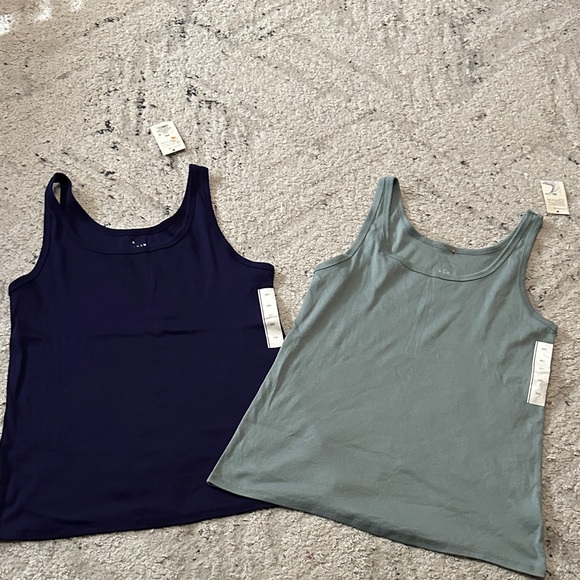 a new day Tops - A New Day Casual Tank Top Bundle Size XXL | NWT 1-Blue 1-Green